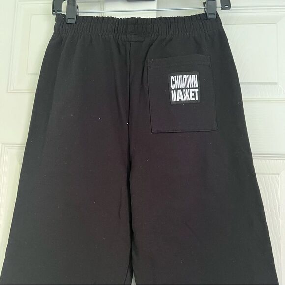 Chinatown Market Keeping The Game Fresh Sweatpants Small Black NEW - flawed - Picture 5 of 6